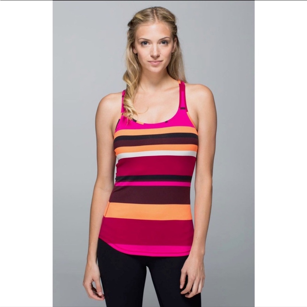 Lululemon multicolor striped tank